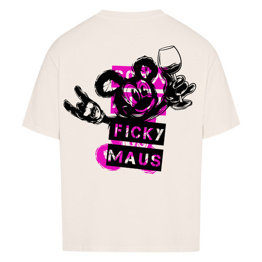 FICKY MAUS BACKPRINT - VACANCY OVERSIZED SHIRT