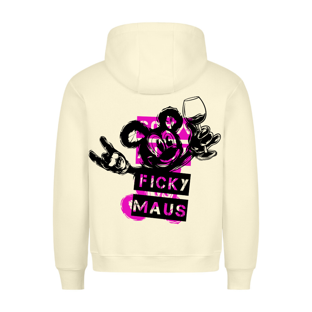 FICKY MAUS BACKPRINT - PREMIUM HOODIE