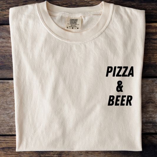 PIZZA & BEER - PREMIUM SHIRT OVERSIZED