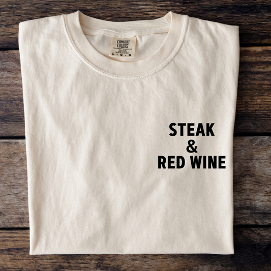 STEAK & RED WINE - PREMIUM SHIRT OVERSIZED